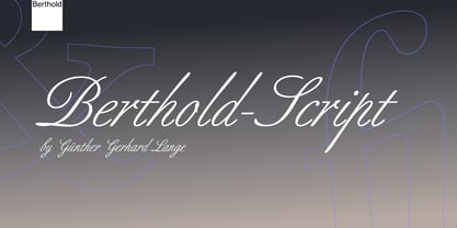 Berthold-Script Font Poster 1